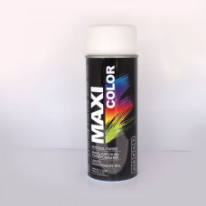 Емаль аерозольна MAXI COLOR універсальна декоративна біла матова Ral 9010 Matt 400мл