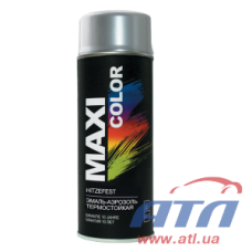 Термостійка фарба в аерозолі, срібло MAXICOLOR MX0007 400мл