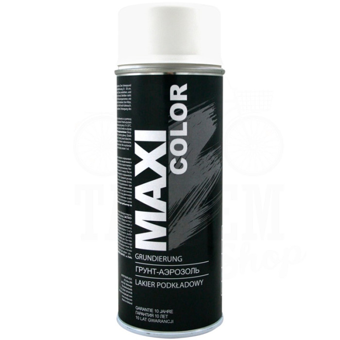Грунт акриловий в аерозолі MAXI COLOR 400мл Білий