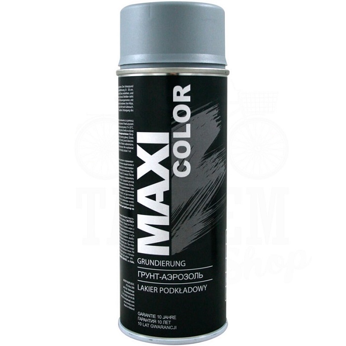 Грунт акриловий в аерозолі MAXI COLOR 400мл Сірий