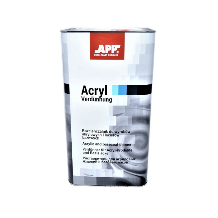 Купити Розчинник до акрилових та базових продуктів APP 2K-Acryl Verdünnung 5л в Україні