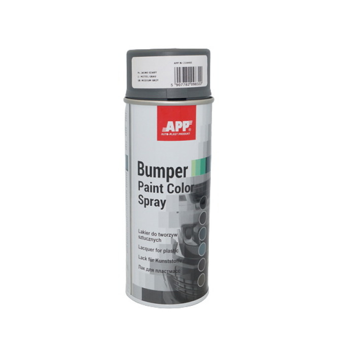 Купити Структурна фарба бамперна світло-сіра в аерозолі APP Bumper Paint - New Line (арт.210405) в Україні
