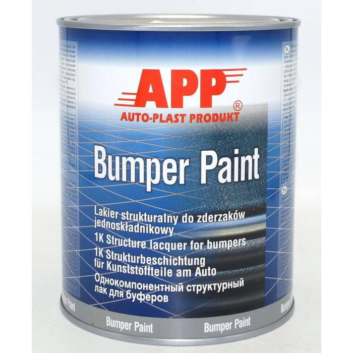 Купити Фарба структурна для бамперів сіра 1л APP Bumper Paint 020802 в Україні