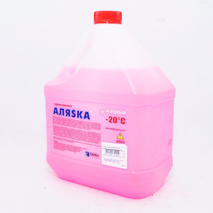 Омивач скла зимовий -20с ( ягідний ) червоний Аляска 5л