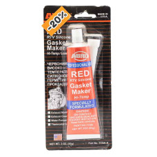 Герметик силіконовий темп.стійкий ABRO RTV Silicone RED +343* C 85гр Червоний
