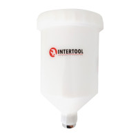 Бачок пластиковий INTERTOOL 600мл з внутрішньою різьбою М16х1.5
