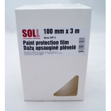 Плівка захисна прозора SOLL 100мм х 3м (1шт/уп) (ціна за 1м)
