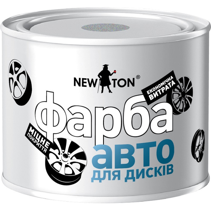 Купити Фарба для дисків NEW TON срібляста 450мл (арт.NT St/S450) в Україні