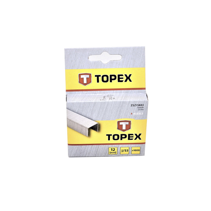 Скобы для степлера 12мм 1000шт TOPEX
