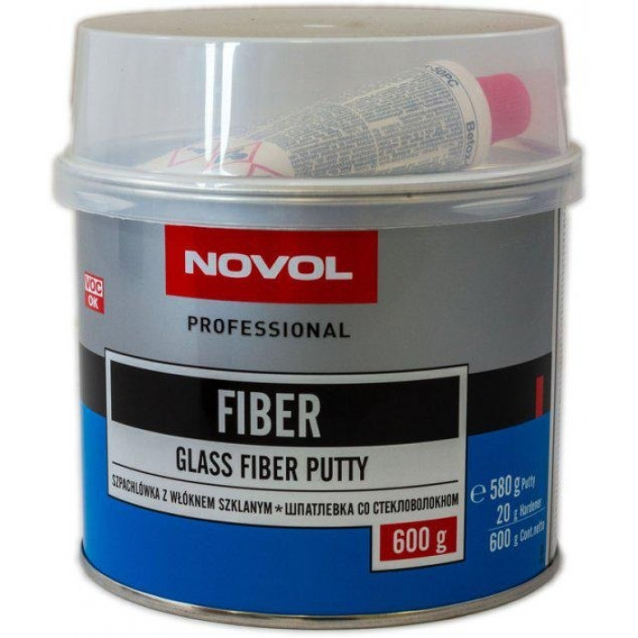 Шпаклівка з скловолокном NOVOL FIBER 0.6 кг (12 шт)