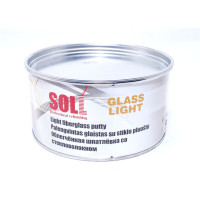 Шпаклівка з скловолокном SOLL Glass Light, жовта легка 1л
