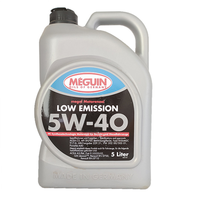 Купити Масло моторне Meguin Megol Motorenoel Low Emission 5W-40, 5 л (арт.6574) в Україні