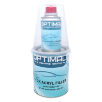 Грунт акриловий OPTIMAL ACRYL FILLER 5+1, (0,8л.+затв.0,16л.) Сірий - наповнювач 