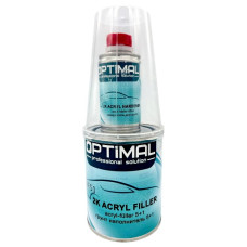 Грунт акриловий OPTIMAL ACRYL FILLER 5+1, (0,8л.+затв.0,16л.) Чорний - наповнювач 