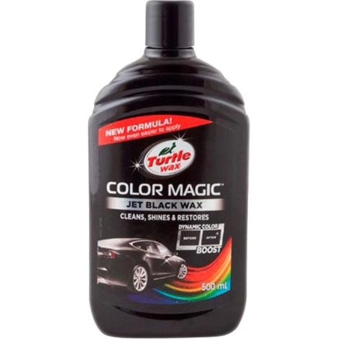 Поліроль тефлонова TURTLE WAX Сolor Magic Wax 500мл Чорна