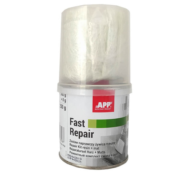 Купити Комплект ремонтний App Fast Repair (смола+скловолокно 0,36 м2) 0.25 кг в Україні
