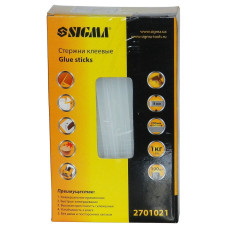 Стержні клейові SIGMA 1кг, тонкі, 200 * 8 мм, 100шт \ уп