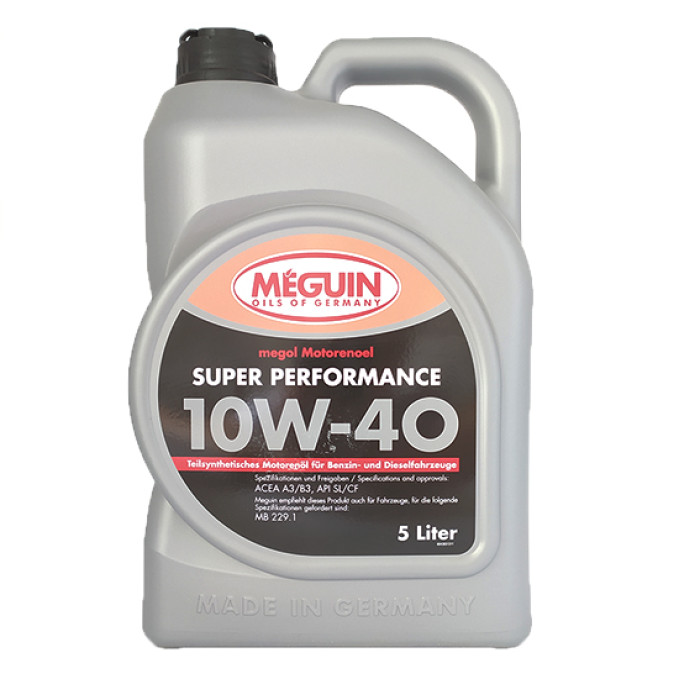 Купити Олія моторна Meguin Super Performance SAE 10W-40, 5 л в Україні