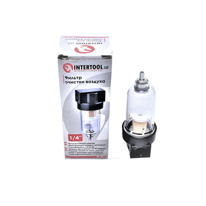 Купити Фільтр для очищення повітря 1/4 INTERTOOL PT-1411 в Україні