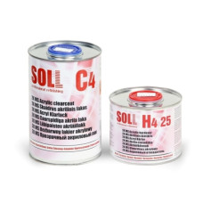 Лак акриловий SOLL MS 2:1 С4 із затверджувачем H4 25 Standart