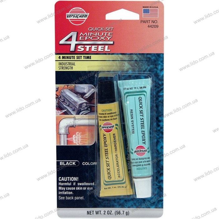Епоксидний двокомпонентний клей Quick Set Steel Epoxy 56,7г