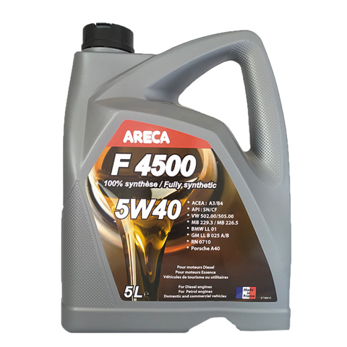 Купити Моторна олія Areca F4500 5W-40, 5 л в Україні
