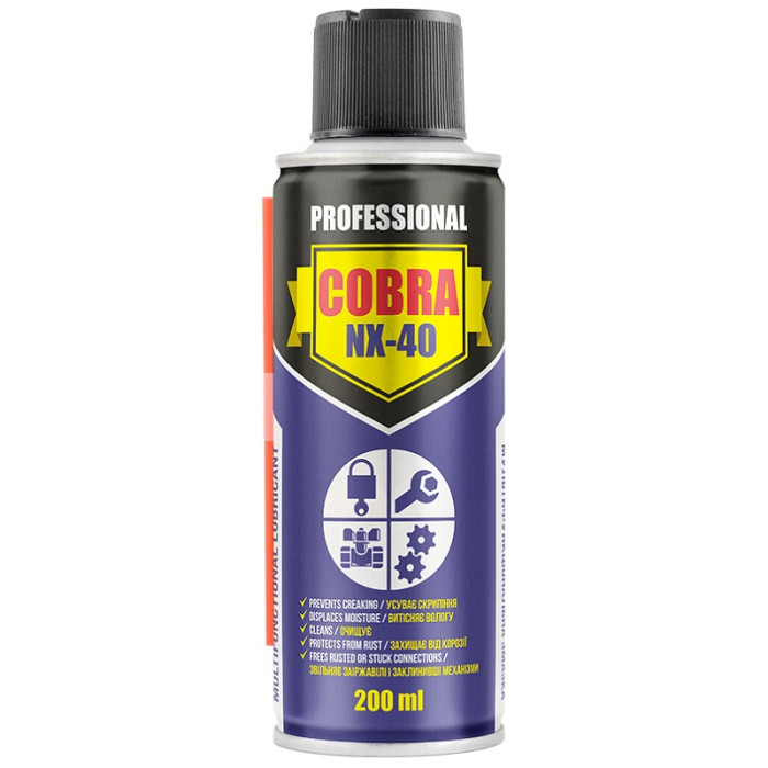 Мастило універсальне Multifunctional Lubricant COBRA NX-40 200 ml