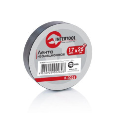 Лента ізоляційна INTERTOOL 0.15мм*17мм*25м чорна
