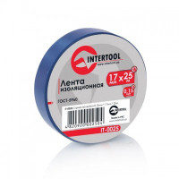 Стрічка ізоляційна INTERTOOL 0.15мм * 17мм * 25м синя