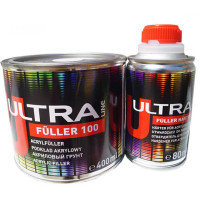Грунт акриловий NOVOL Ultra Line Fuller 100 5+1, (0,40л.+затв0,08л.) Чорний (6)