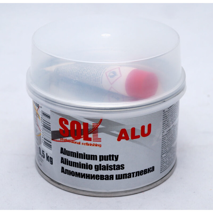 Шпаклівка з алюмінієм SOLL - Aluminium Putty 0,5 кг