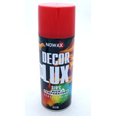 Фарба жаростійка в аерозолі NOWAX 370*С 450мл Червона (FLAME RED/RAL3000)