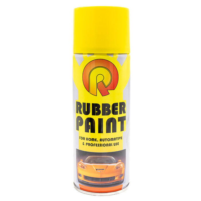 Купити Фарба в аерозолі з ефектом Рідка гума Rubber Paint Spray 400 мл. срібло в Україні