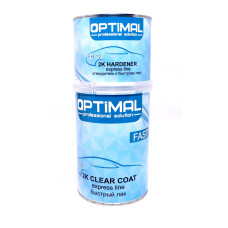Лак акриловий OPTIMAL Express Liner 2:1 швидкий + затвердник 1.5 л FC 21 (6)