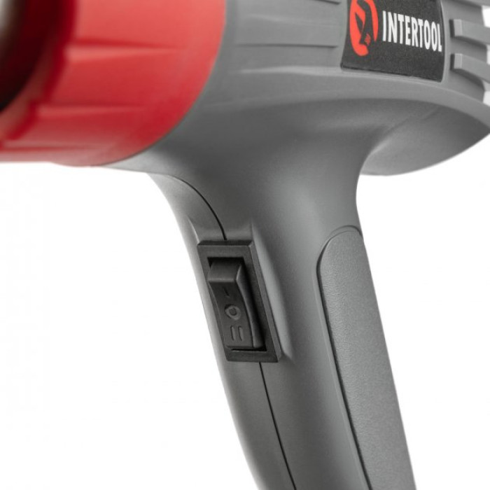 Купити Фен технічний 2000 Вт, 2 режими, 400-600 град., 300-500 л/хв INTERTOOL DT-2416 в Україні