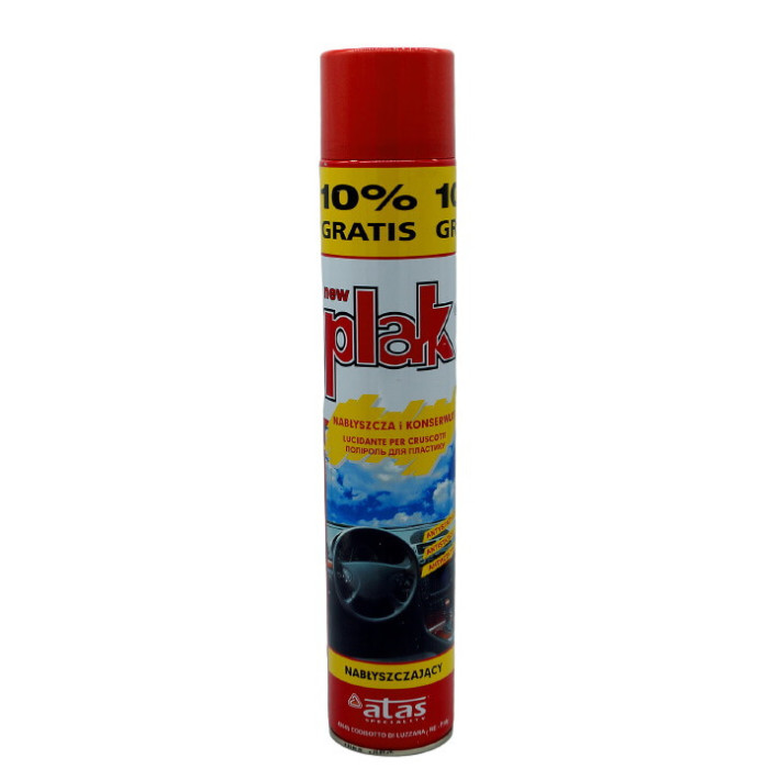 Купити Поліроль для пластику з силіконом ATAS/new PLAK 750 ml - sprey Granat в Україні