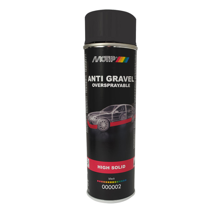 Купити Засіб для захисту кузова anti gravel (аерозоль), чорний, Motip (арт.000002) 500 мл.