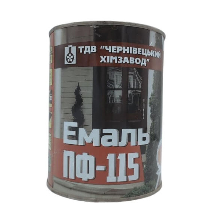 ХЗЧ Емаль ПФ-115 для внутрішніх і зовнішніх робіт хакі 0,9 кг