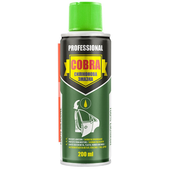 Силіконова змазка, NOWAX SILICONE SPRAY COBRA 200ml