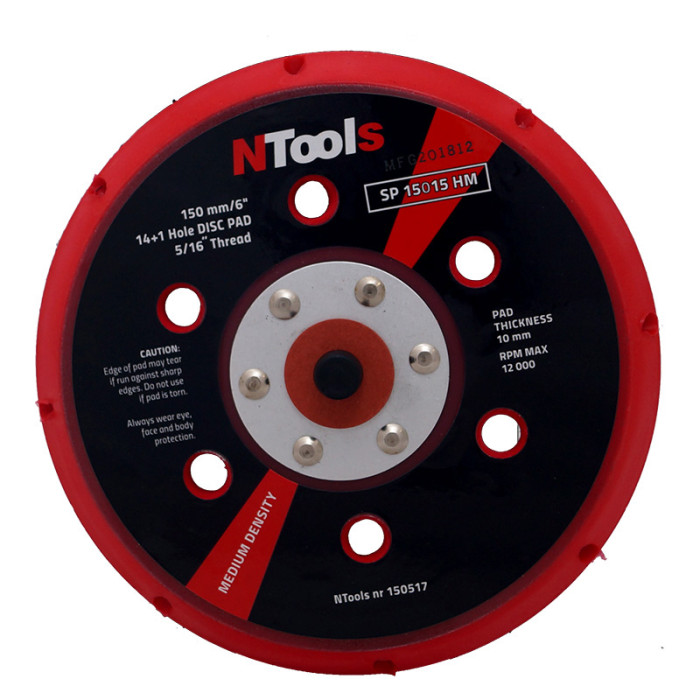 Платформа для шліф. машинки NTools SP 15015HM (M8, D150, H10мм) 14+1отв. твердий