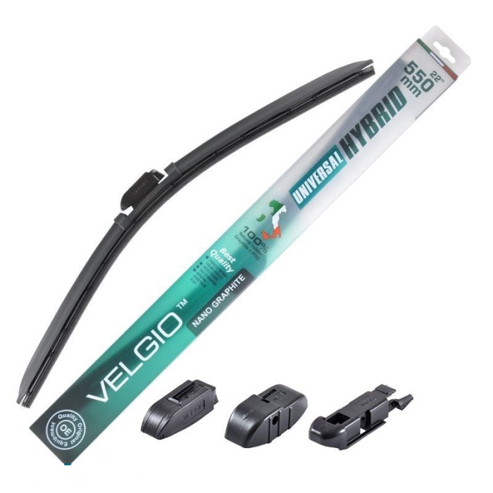 Купити Безкаркасна щітка (двірник) Velgio UNIVERSAL HYBRID 22/550мм в Україні