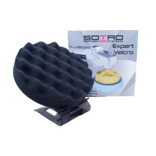 Круг полірувальний на липучці SOTRO (D150/H25) Чорний - м'який