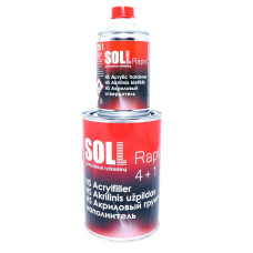 Грунт акриловий SOLL SFR Rapid 4+1 HS, (1л.+затв.0,25л.) Білий - швидкий 