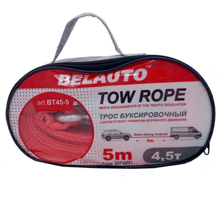 Купити Буксирувальний трос BELAUTO, 4,5т, 5м, БТ 45-5 в Україні
