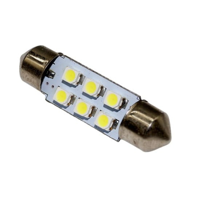 Купити Світлодіодна лампа T11-001(36мм) 3528-6 12V ST в Україні