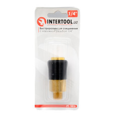 Швидкознімач (МАМА) з зовніш. різьбою INTERTOOL 1/4 латунь