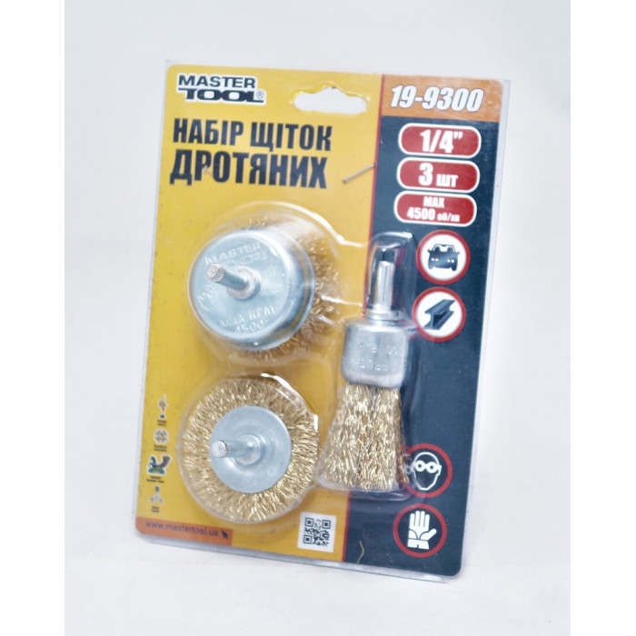Купити Щітки Mastertool із рифленого дроту 3 шт./уп. (19-9300) в Україна