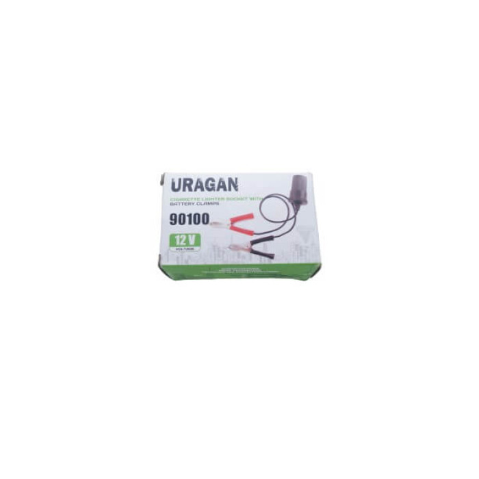 Адаптер із зажимами 12V URAGAN