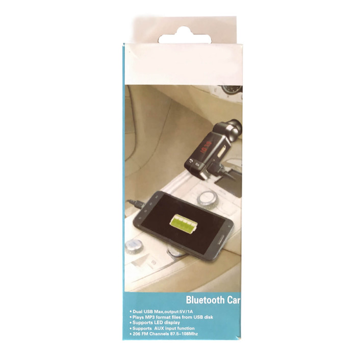 Купити Автомобільний модулятор FM C-06 з Bluetooth та USB зарядкою в Україні