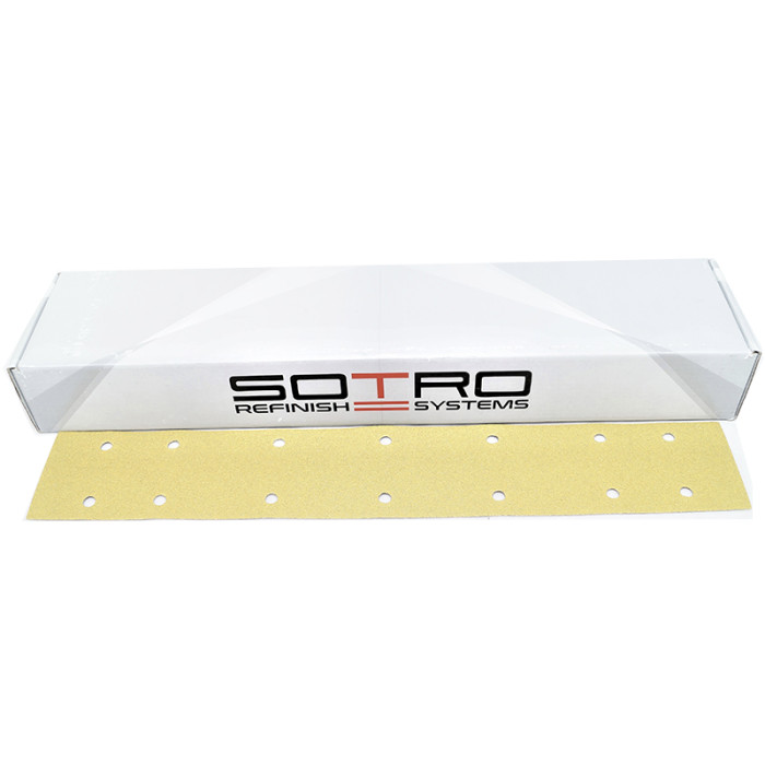 Смуга шліфувальна SOTRO 14отв/70*420/GOLD Extrim Р80 жовта липка